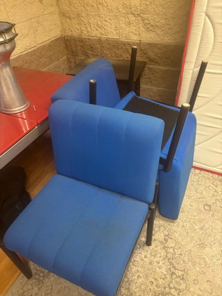 Sillón de oficina azul