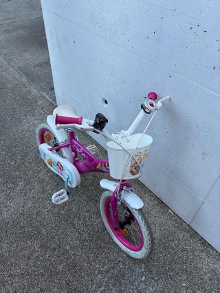 Bicicleta infantil rosa Princesas Disney