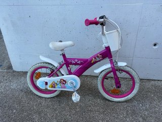 Bicicleta infantil rosa Princesas Disney