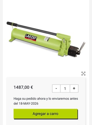 Bomba Hidráulica Manual LARZEP