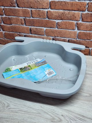 Intex Limpiapiés Antideslizante Piscina Gris