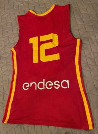 Camiseta Baloncesto España Iho Lopez Firmada