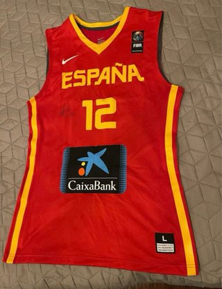 Camiseta Baloncesto España Iho Lopez Firmada