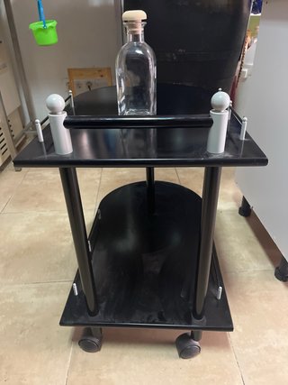 Mesa camarera madera y metal
