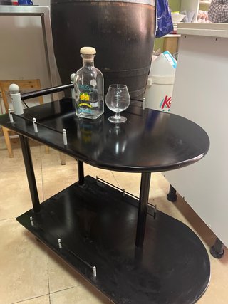Mesa camarera madera y metal