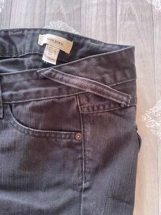 Mango Shorts Vaqueros Negros Talla 38