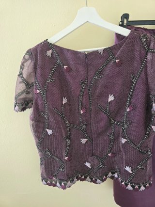 Conjunto fiesta morado talla 50