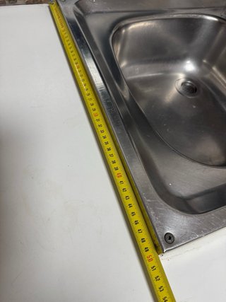 Fregadero doble de acero inoxidable con escurridor