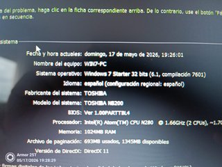 Toshiba Mini NB200 Ordenador Portátil Marrón