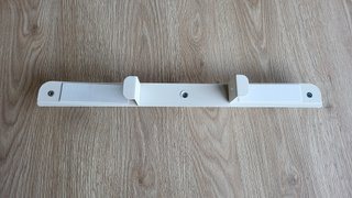 Colgador de puerta metálico blanco