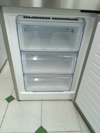 Nevera combi Balay acero inoxidable 200/60cm A+++
