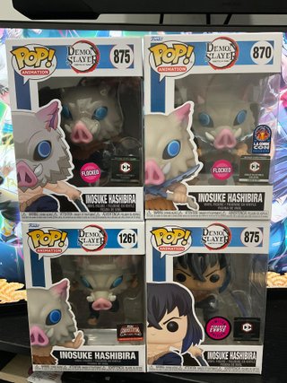 Funko Pop Demon Slayer Inosuke Hashibira 4 pezzi