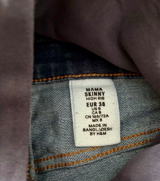 4 Jeans premamá azules y grises (talla 38 -40)