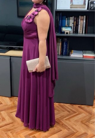 Vestido de fiesta morado