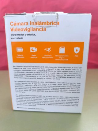 Cámara Inalámbrica SPC Orange Smart Home
