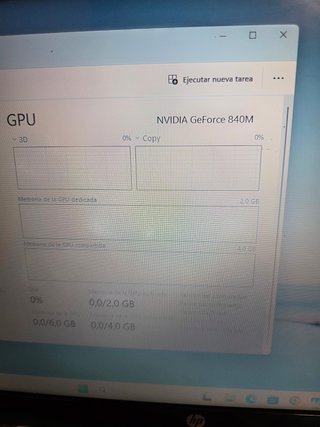Ordenador HP Intel i7, 8GB RAM, SSD 250GB WIN11