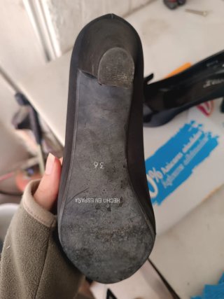 Zapatos de tacón negros 8cm