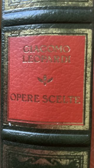 Libro “Opere scelte” di Giacomo Leopardi