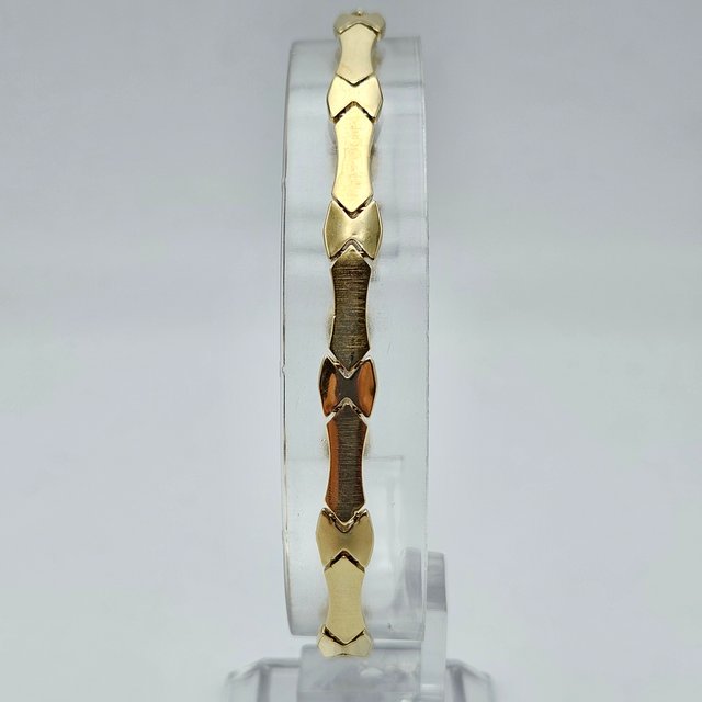 Pulsera de Oro 18K, Barras, 9,34gr, 20cm