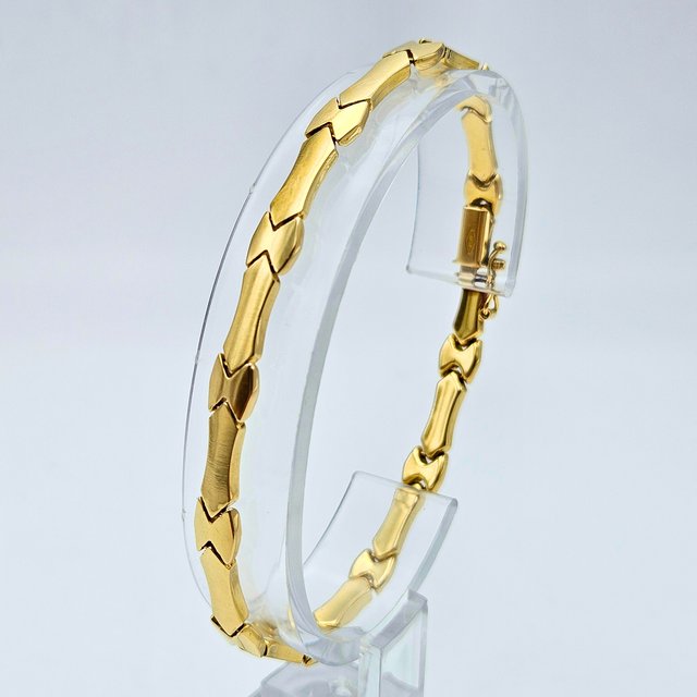 Pulsera de Oro 18K, Barras, 9,34gr, 20cm