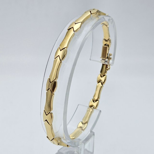 Pulsera de Oro 18K, Barras, 9,34gr, 20cm