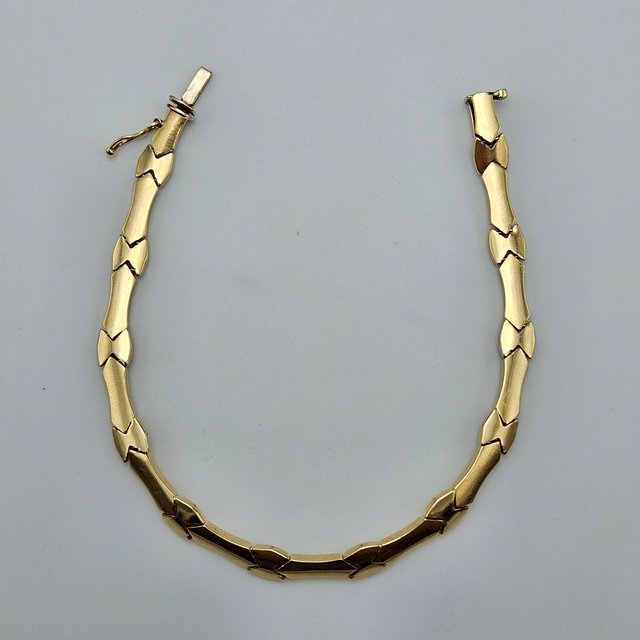 Pulsera de Oro 18K, Barras, 9,34gr, 20cm
