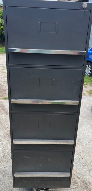Archivador metálico 4 cajones con llave