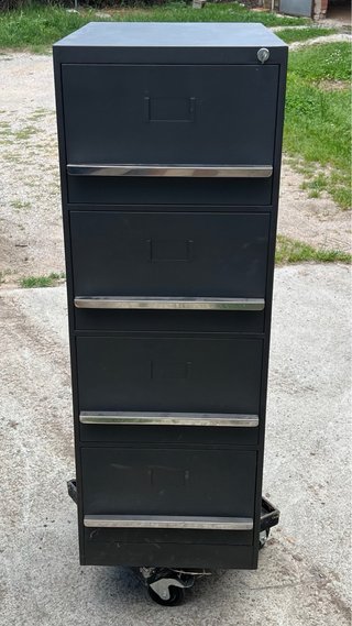 Archivador metálico 4 cajones con llave