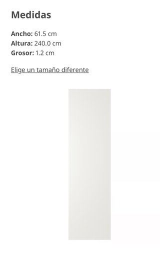 Panel lateral STENSUND IKEA blanco 62x240 cm