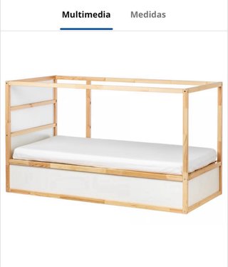 Cama alta IKEA Kura madera