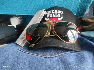 Gafas Ray-Ban americanas Doradas Negras en buen es