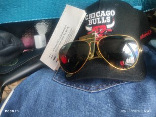 Gafas Ray-Ban americanas Doradas Negras en buen es