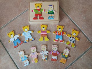 Juego de mesa de madera