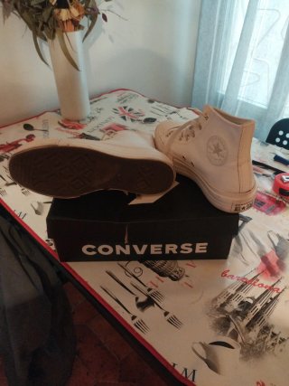 Bambas Converse Chuck Taylor ALL STAR Blancas piel