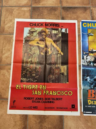 Lote 3 posters originales Chuck Norris