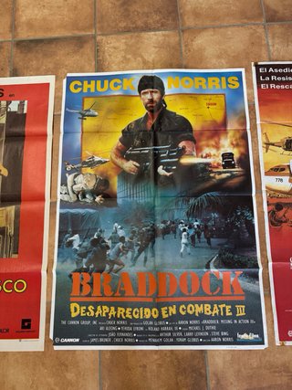 Lote 3 posters originales Chuck Norris