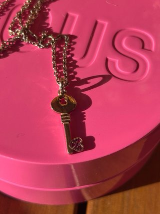 Collar Tous Llave Zafiros Rosa