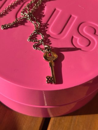 Collar Tous Llave Zafiros Rosa