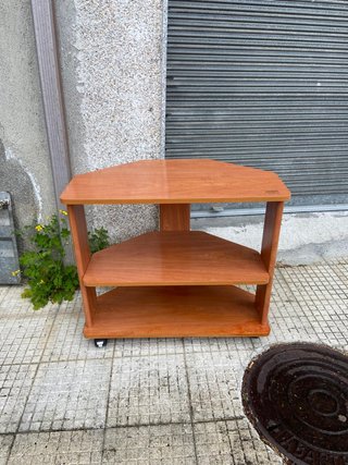 Mueble TV esquina madera