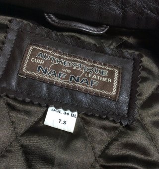 Chaleco NAF NAF piel cuello mouton