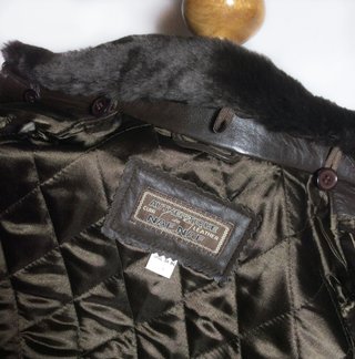 Chaleco NAF NAF piel cuello mouton