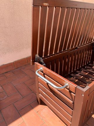 Baúl Terraza Madera IKEA