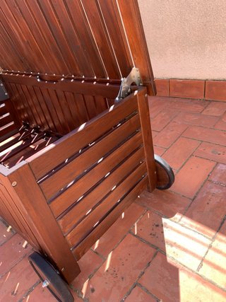 Baúl Terraza Madera IKEA