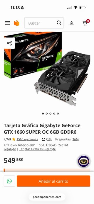 Gigabyte GeForce GTX 1660 SUPER OC 6G