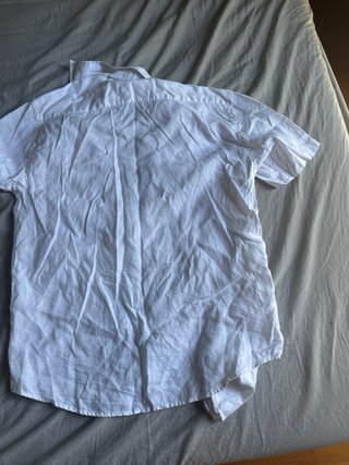 Camicia Eton Lino Uomo Bianca Collo 41/42