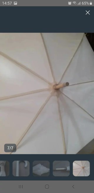 Paraguas Vogue Blanco 118cm Nuevo
