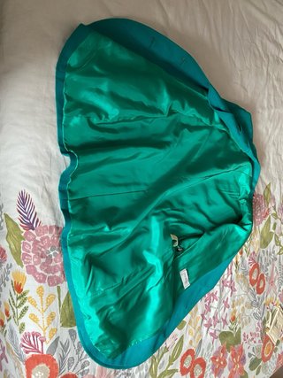 Chaqueta de vestir verde turquesa