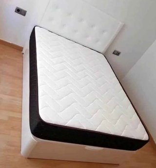 Base Cama Canapé Abatible Negra
