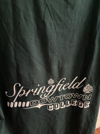 Camiseta Springfield XL Verde Hombre