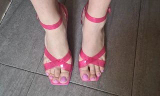 Tacchi rosa Barbie Tg 39